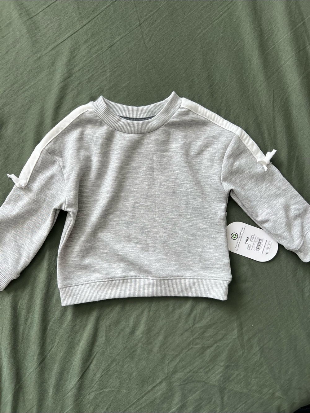 Light Gray Sweatshirt Girls Size 18M